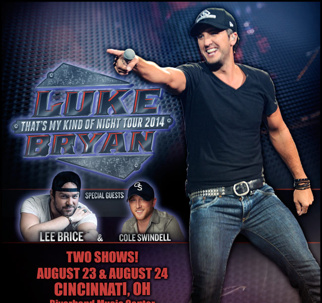 Luke Bryan - That's My Kind of Night Tour 2014 - August 23 & 4 - Detroit, MI - DTE Energy Music Theatre